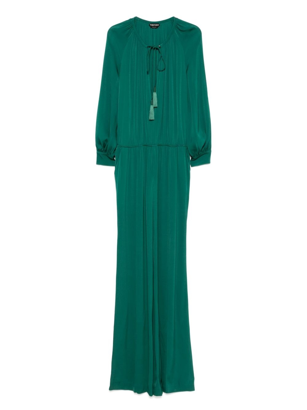 tie-neck jumpsuit - 1