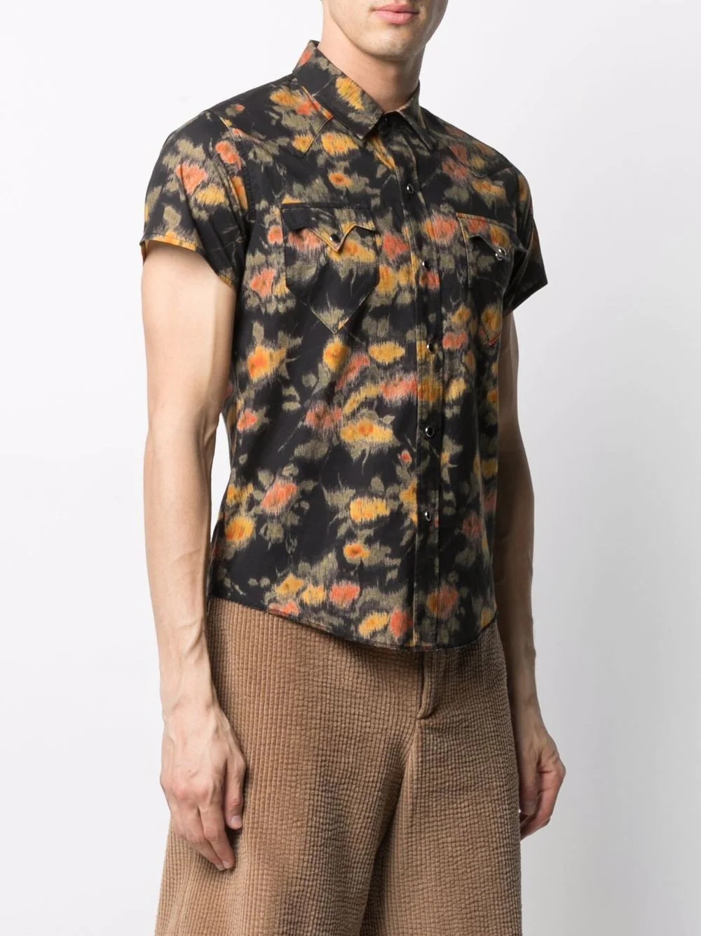 floral-print short-sleeve shirt - 3