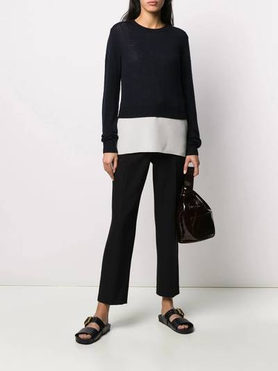 Jil Sander cropped round neck jumper outlook