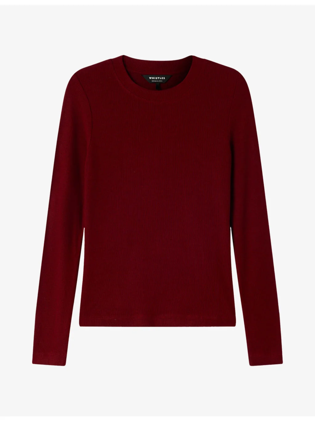 Essential Ribbed Crewneck Stretch-Jersey Top - 1