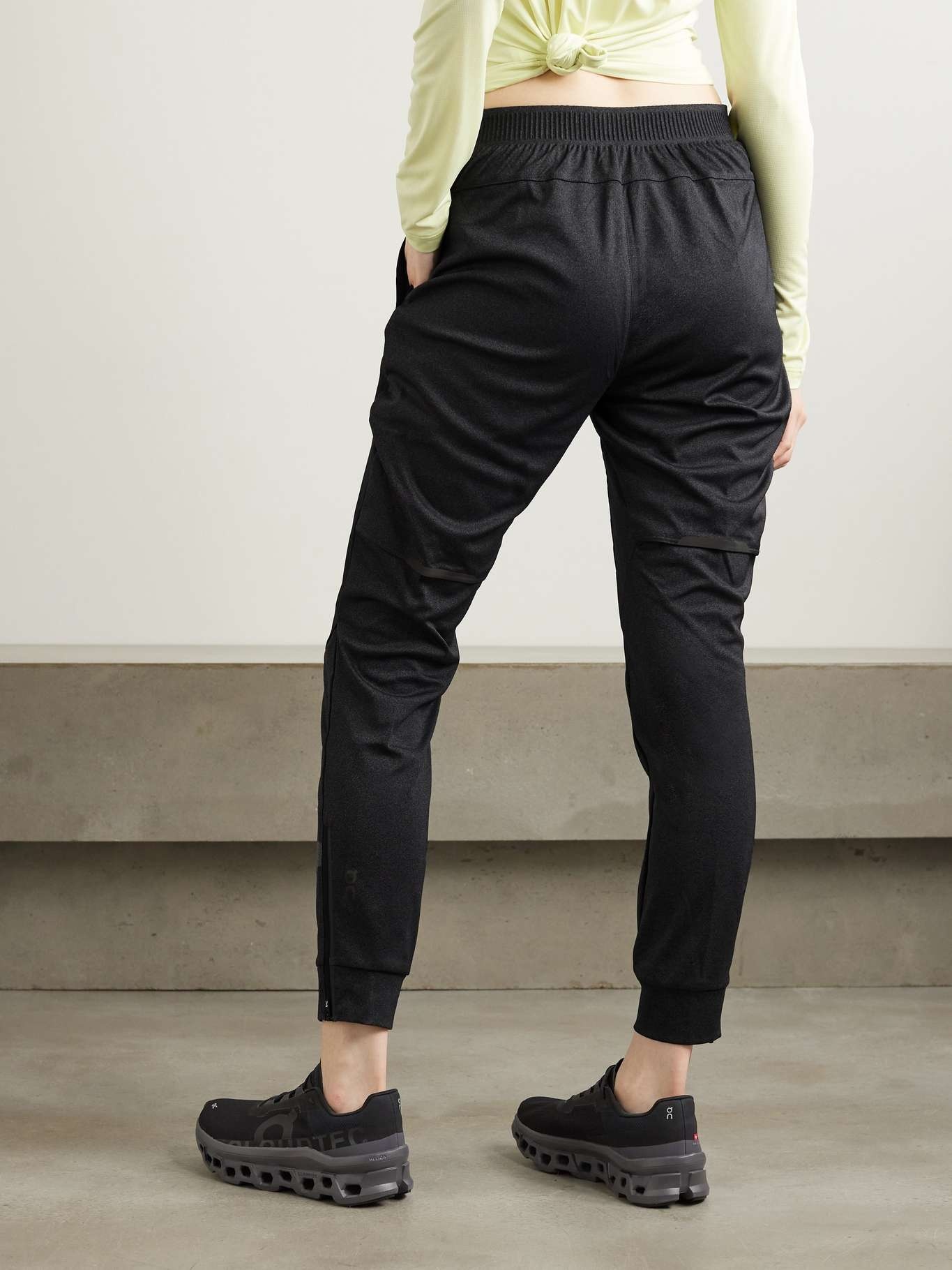 Weather stretch recycled-shell and jersey track pants - 3