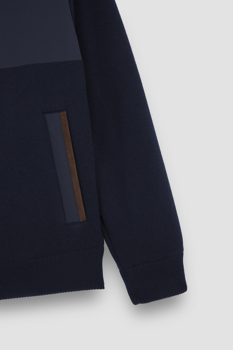 HYBRID JACKET IN WOOL AND CASHMERE WITH SUEDE AND TYPHOON® RE-4X4 STRETCH DETAILS 9