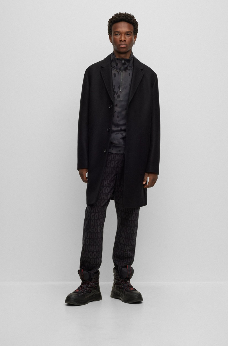 HUGO WOOL-BLEND COAT WITH IVORY-NUT BUTTONS outlook