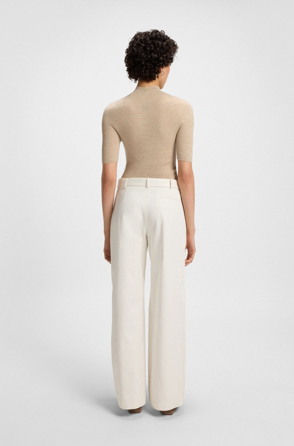 RELAXED-FIT TROUSERS IN COTTON CANVAS - 4
