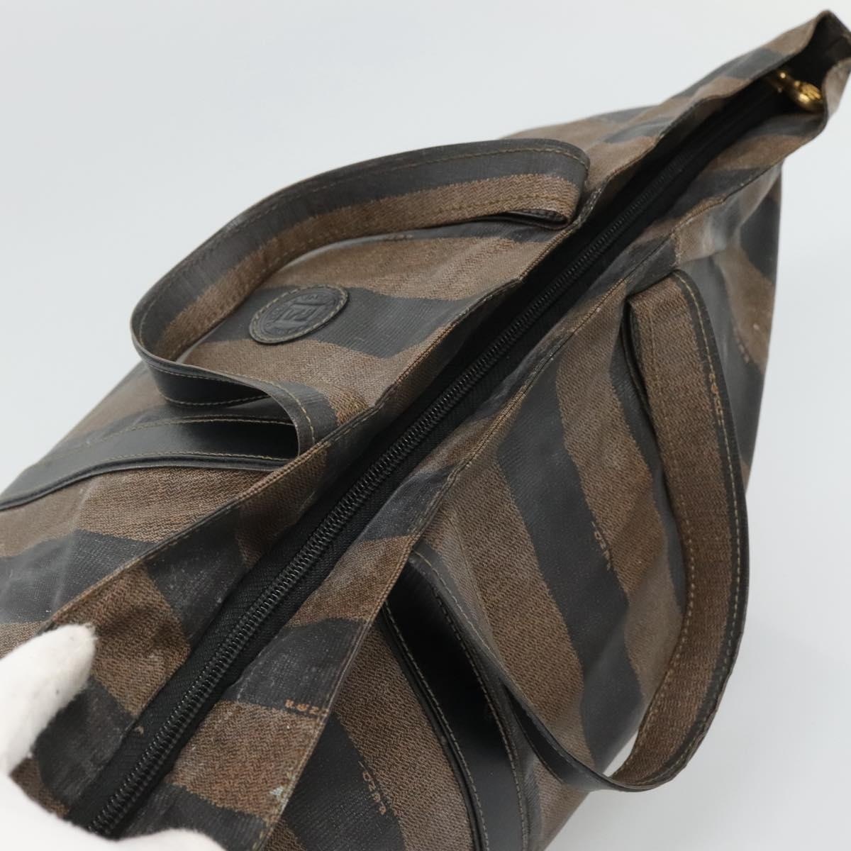 FENDI Pecan Canvas Hand Bag Coated Canvas Brown - 6
