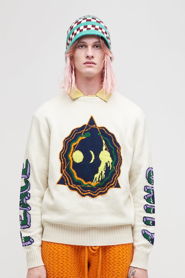 PEACE AND UNITY CASHMERE RAGLAN - 2