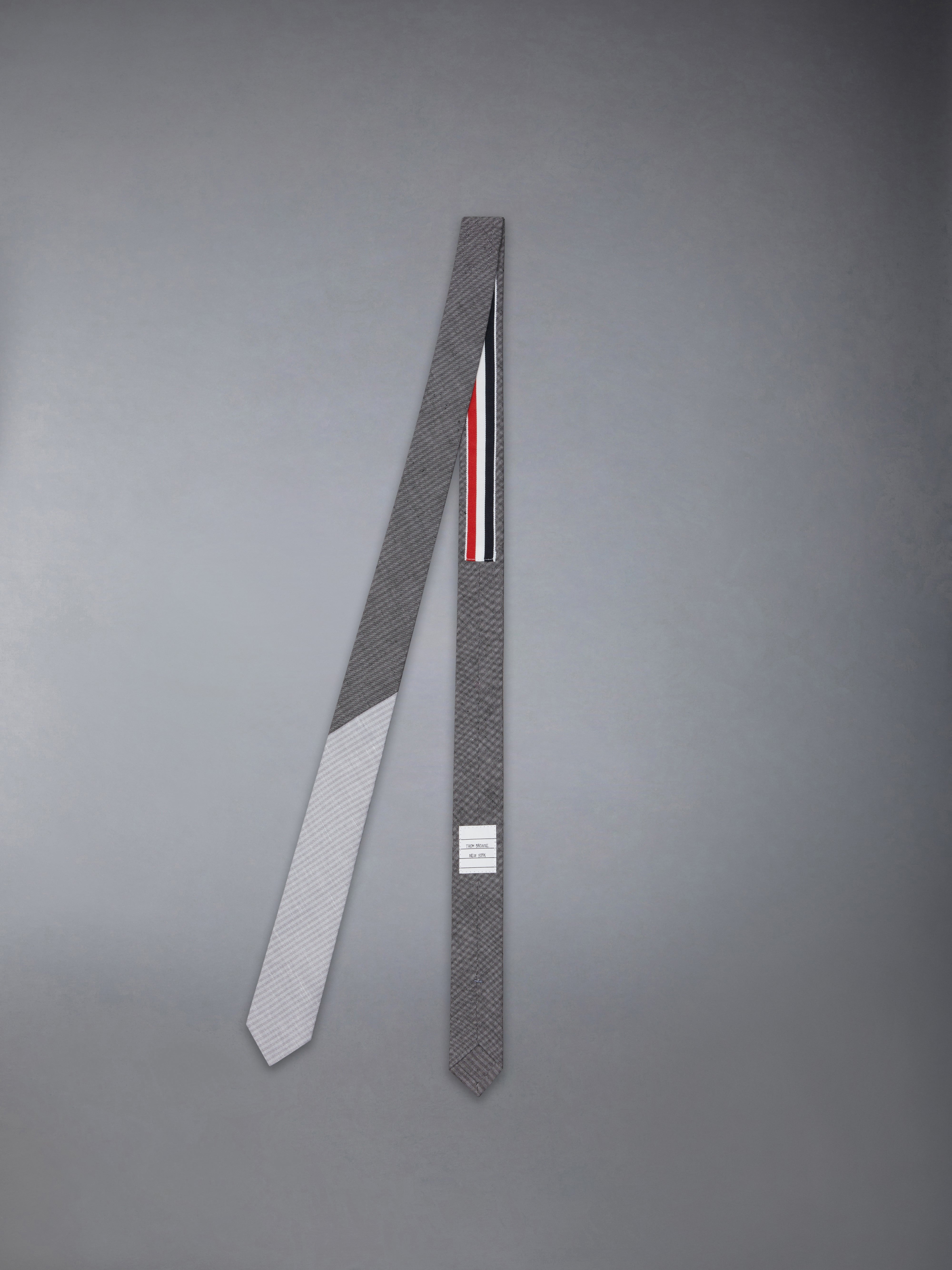 TONAL UNIVERSITY STRIPE LINEN COTTON TIE - 2