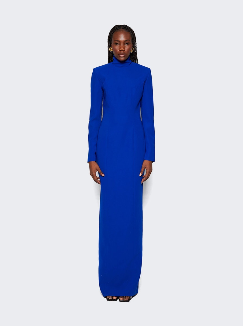 MÔNOT High Neck Backless Dress Blue outlook