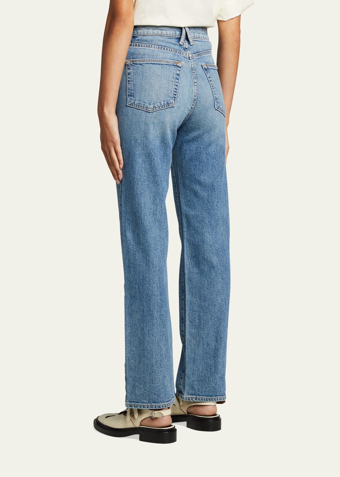 London High-Rise Straight-Leg Jeans - 3