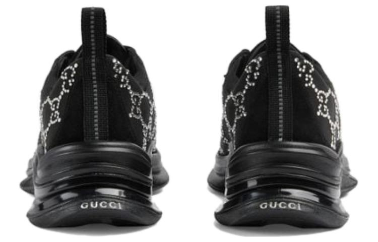 (WMNS) Gucci Run GG Crystal Sneaker 'Black' 758088-FACG4-1099 - 4