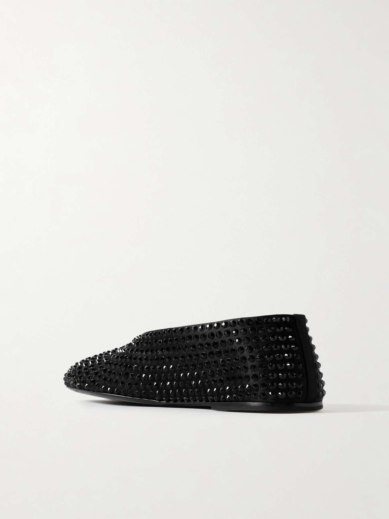 Marcy crystal-embellished satin ballet flats - 3