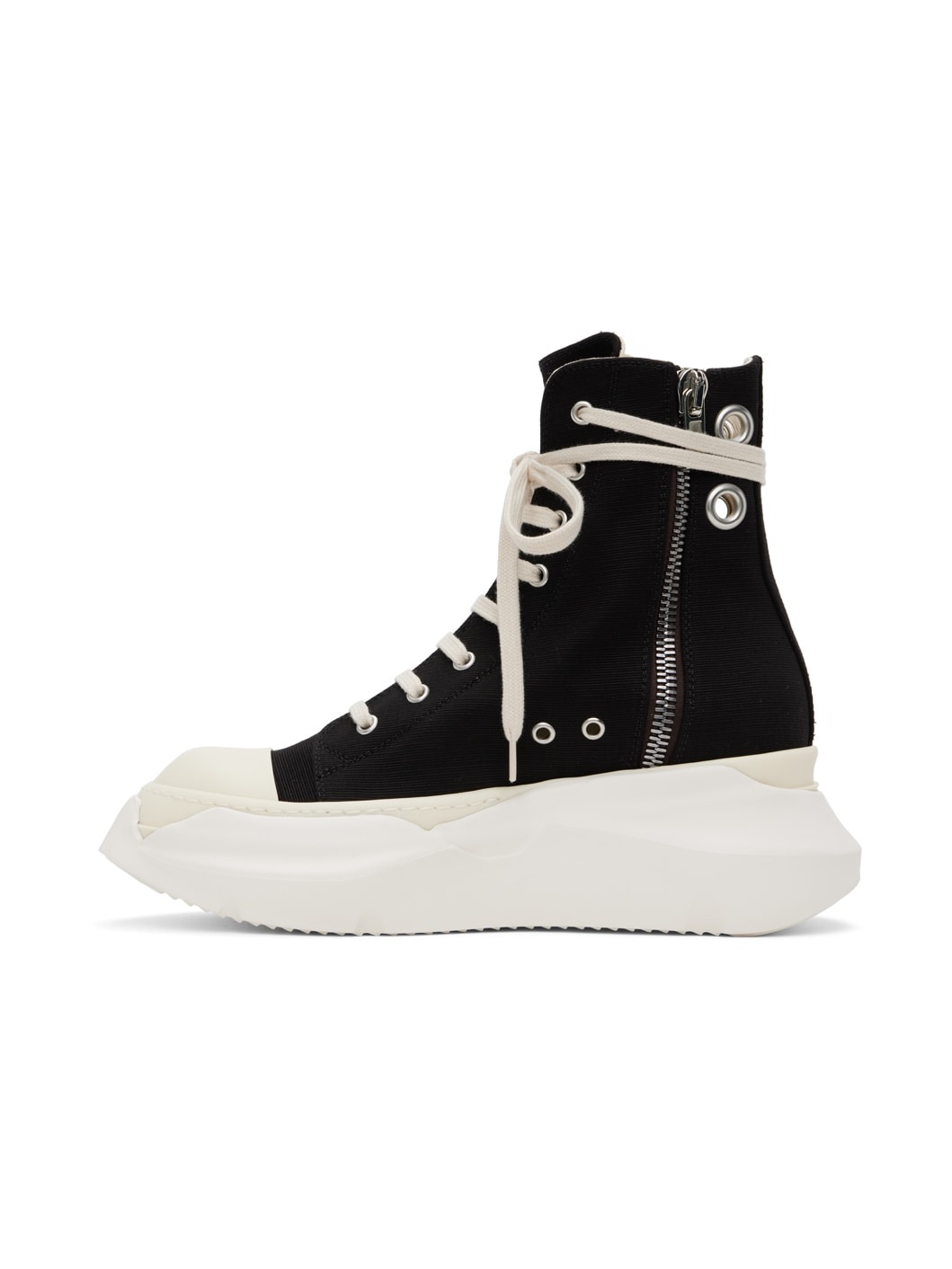 Rick Owens DRKSHDW Black Abstract Sneakers | REVERSIBLE