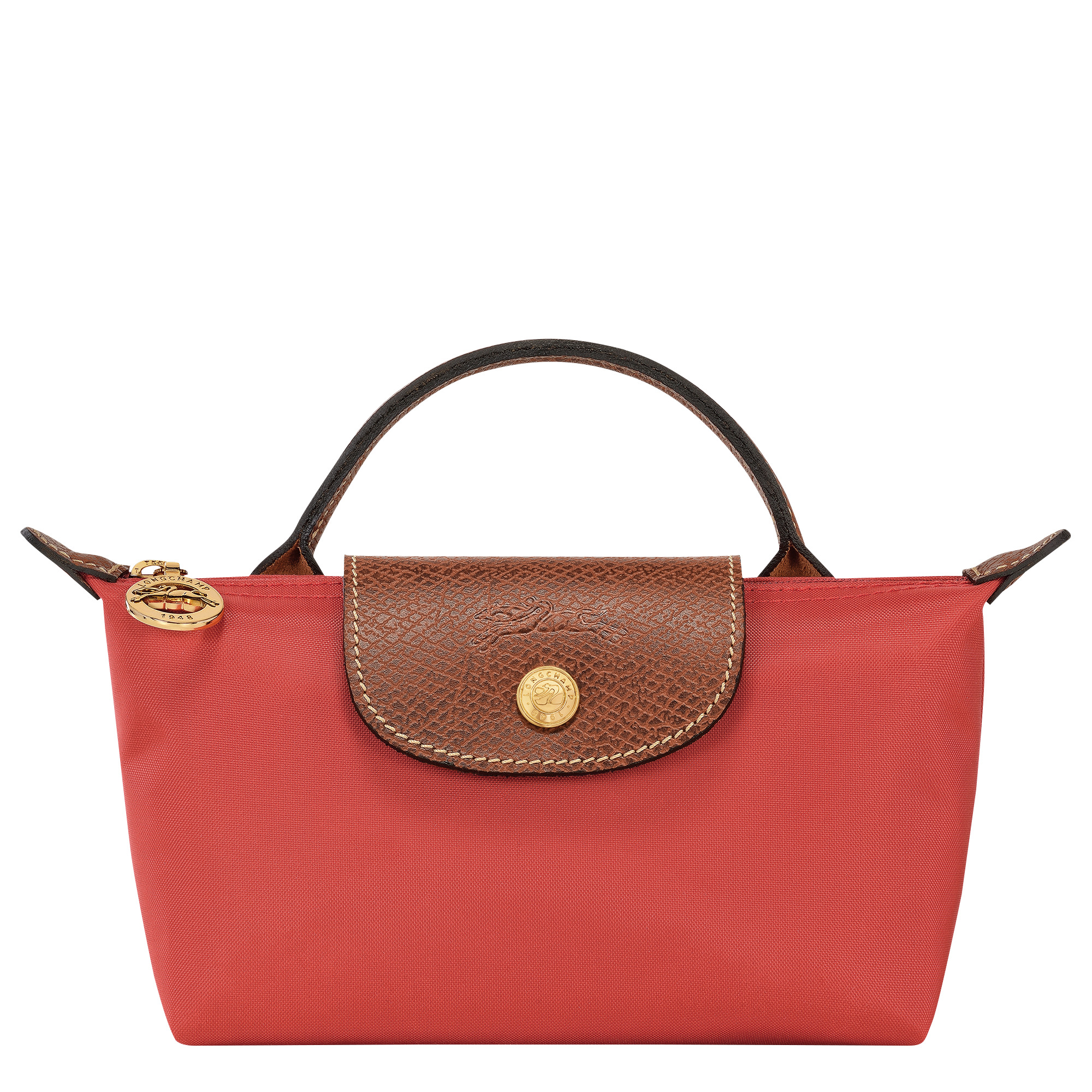 【関税&送料込】Longchamp Tomato Coloured Le Pliage Original Le Pliage Original S Handbag Tomato - Recycled canvas