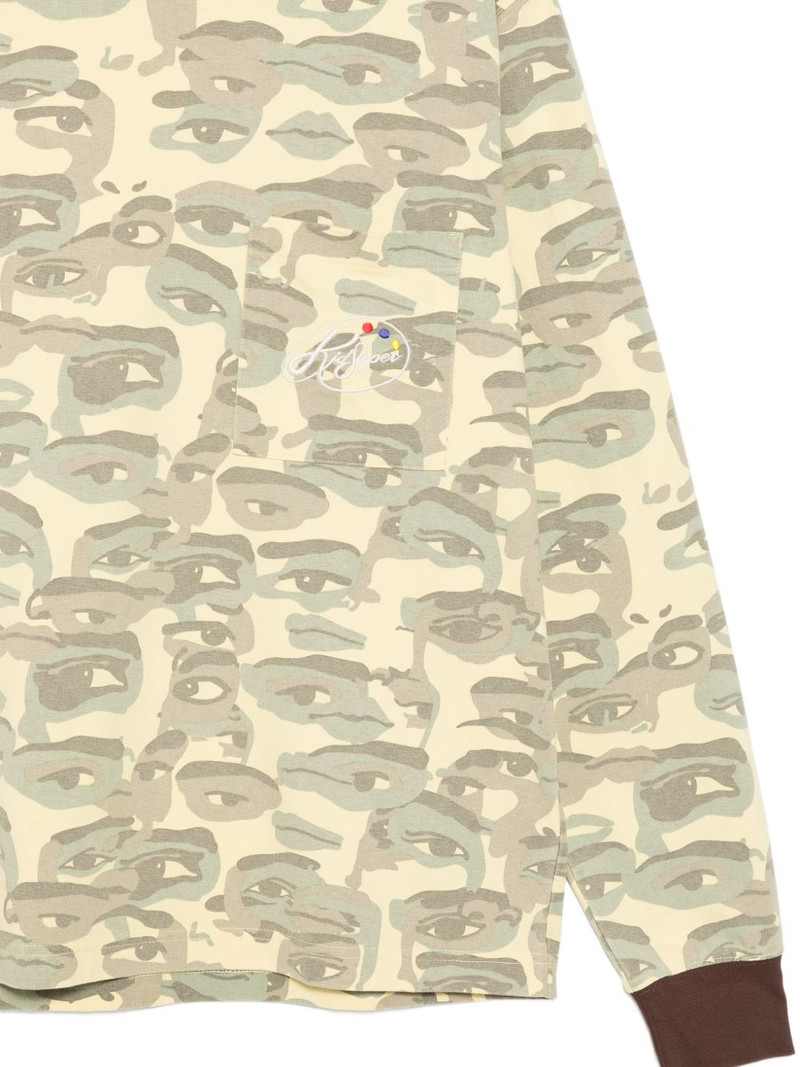 face camouflage-printed pocket T-shirt 3