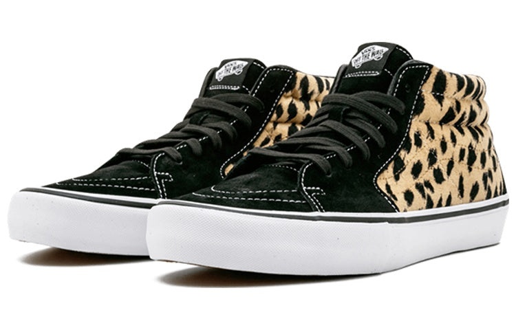 Vans Supreme x Sk8-Mid Pro 'Cheetah Velvet' VN0A347UOPM - 3