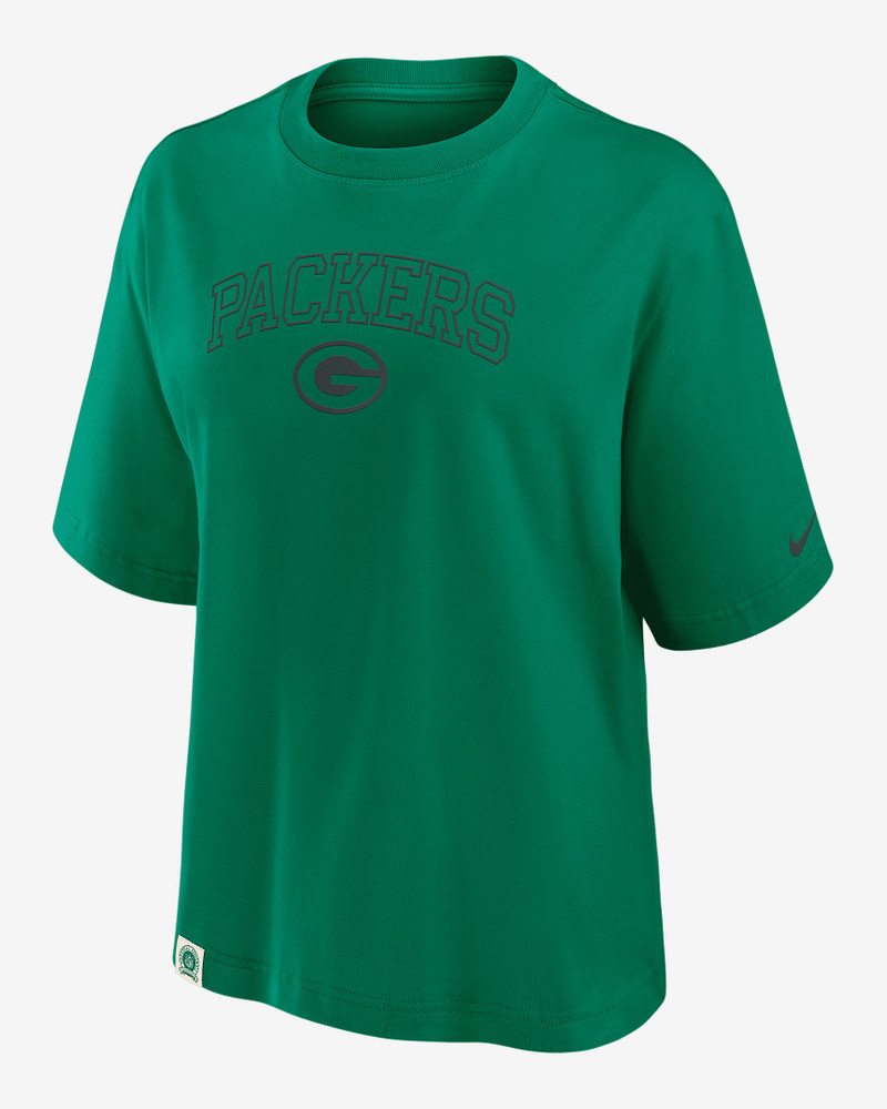 Green Bay Packers Arch Boxy Women's Nike NFL T-Shirt 1