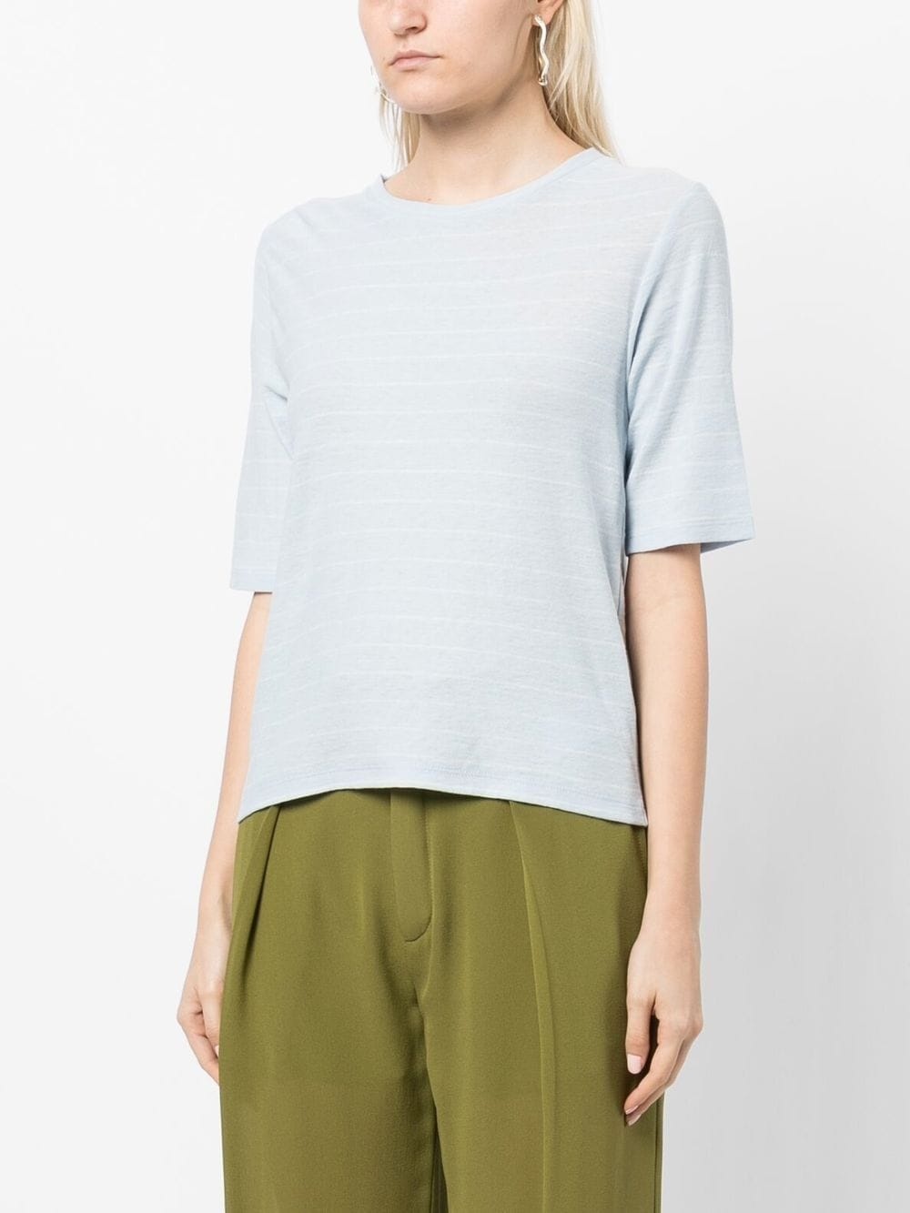 striped short-sleeve T-shirt - 3