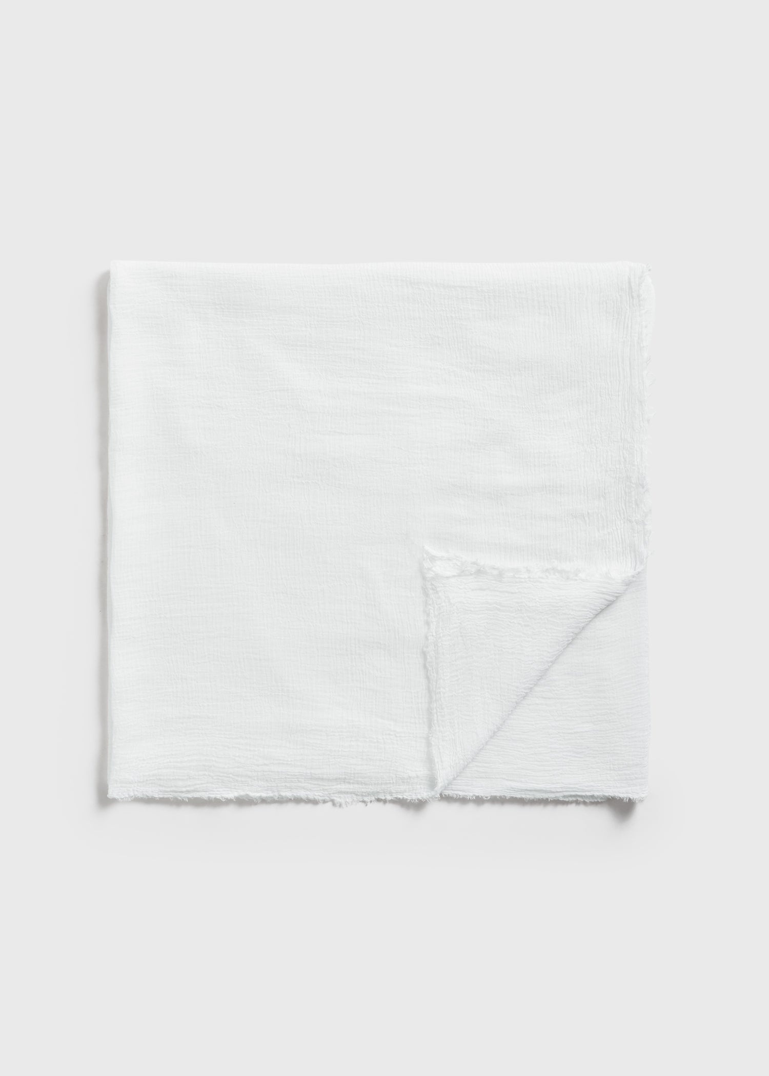 Crinkled scarf ecru - 5