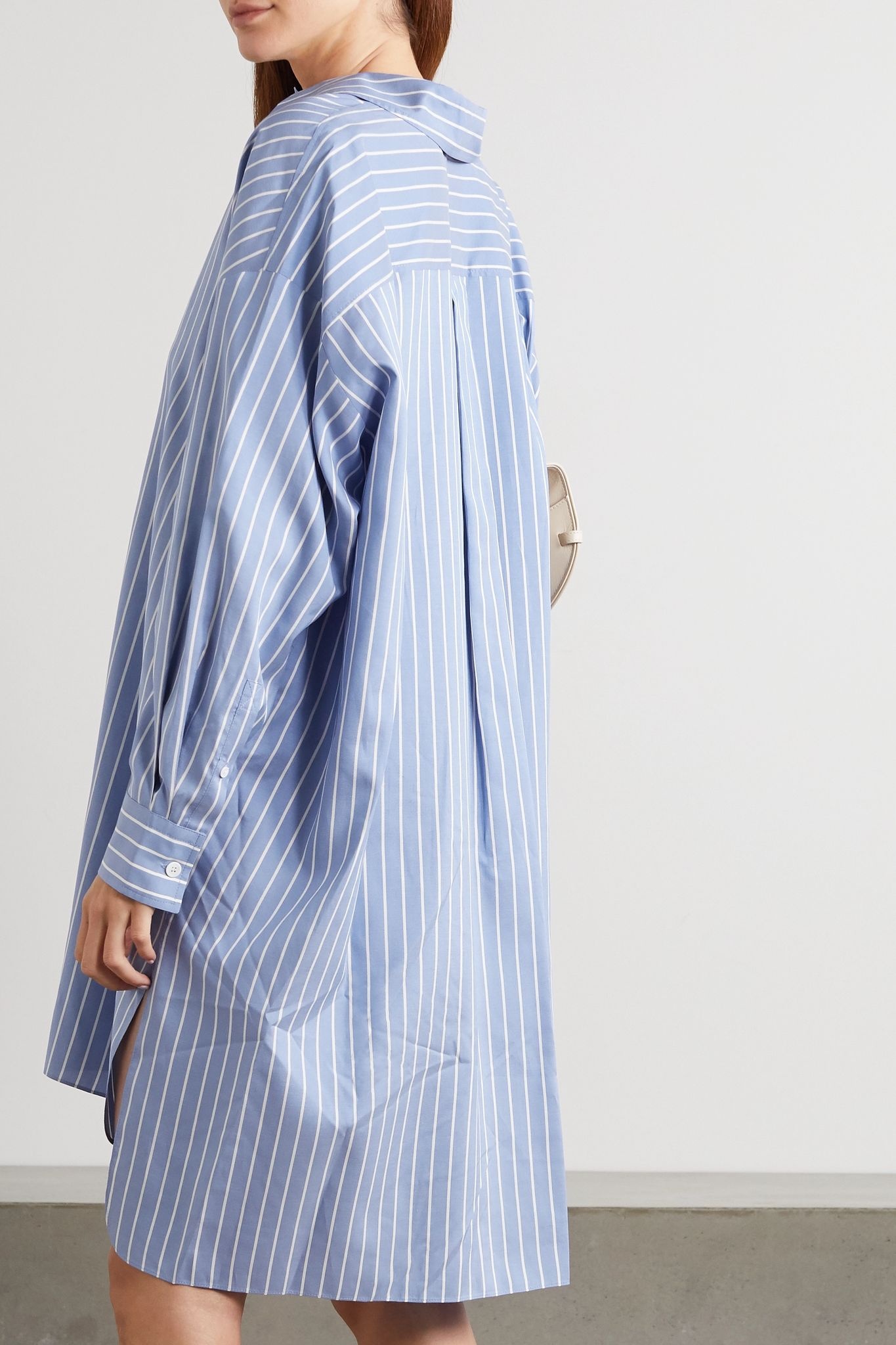 Macali oversized striped silk shirt - 3