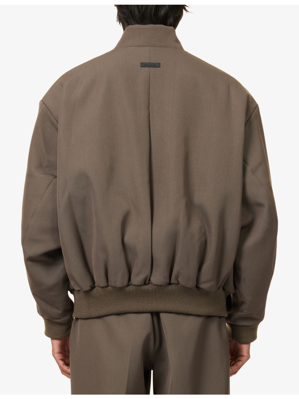 Structured Relaxed-Fit Woven Bomber Jacket - 4