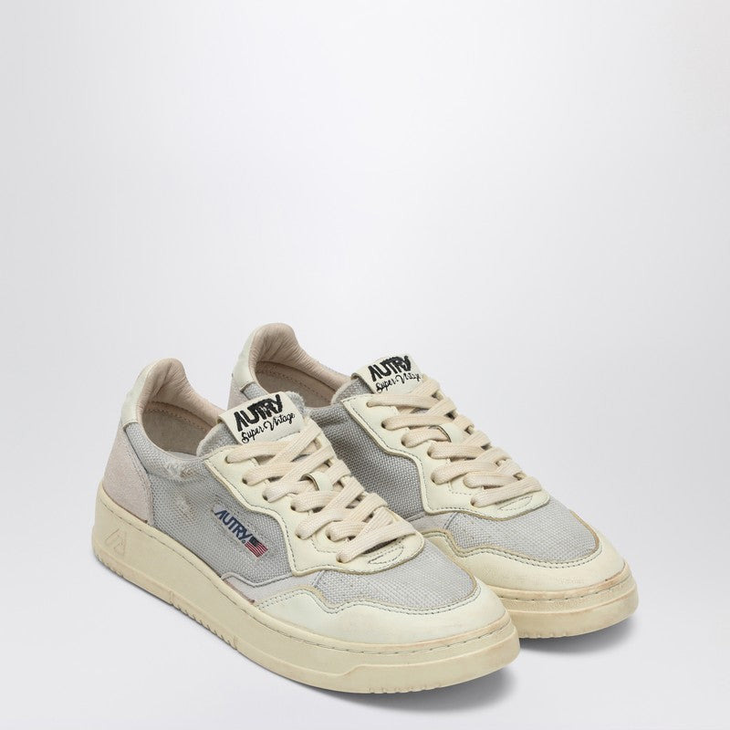 SNEAKER MEDALIST LOW SUPER VINTAGE IN GRAY/WHITE LEATHER AND MESH - 1