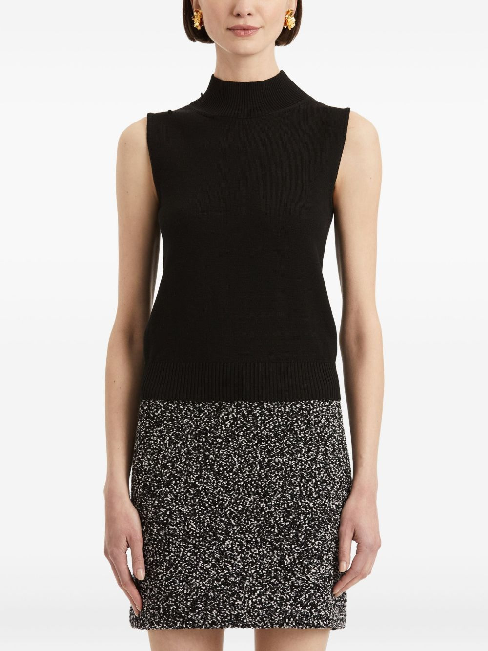 mock-neck sleeveless top - 3