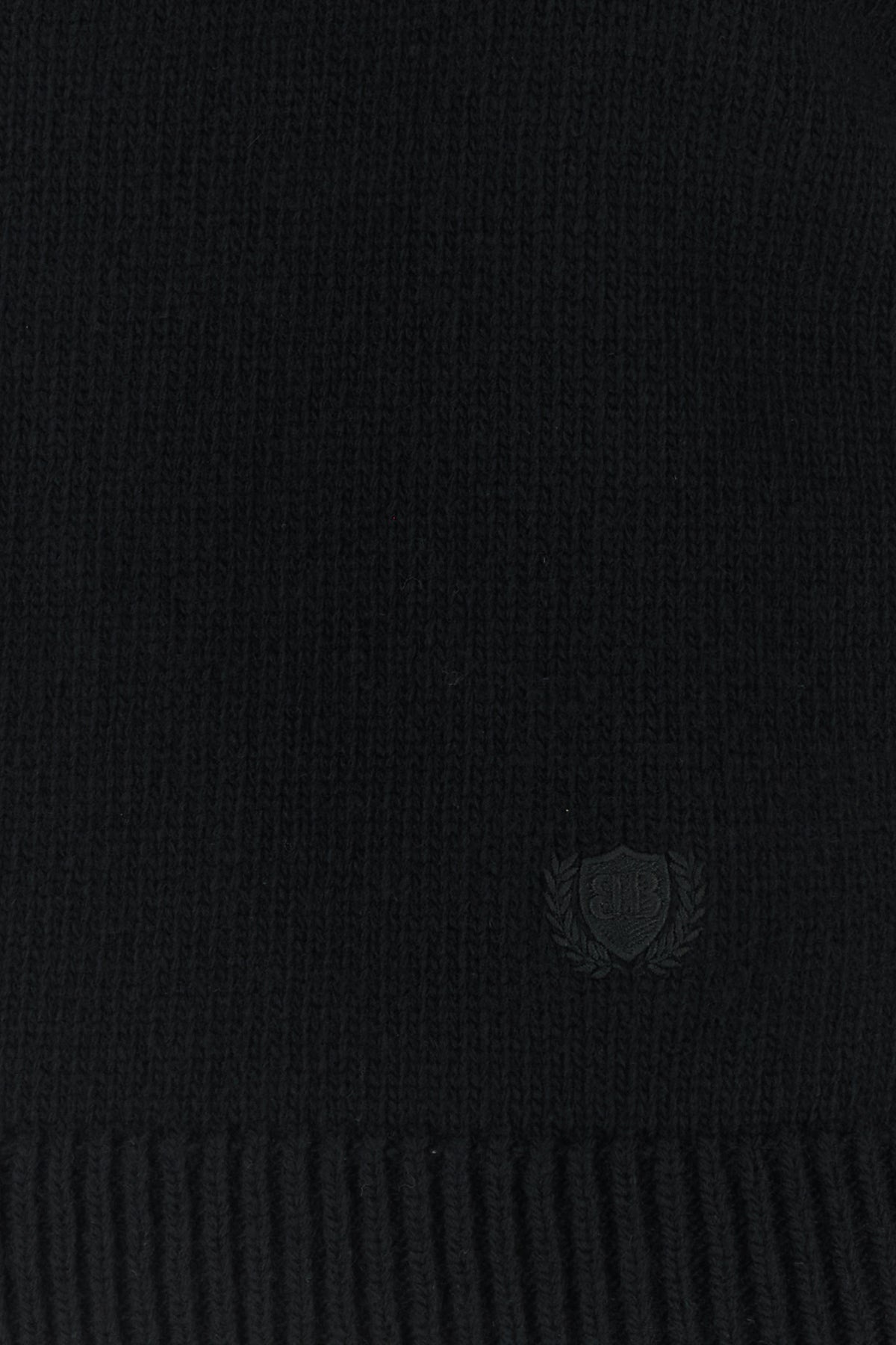 Black wool blend sweater - 3