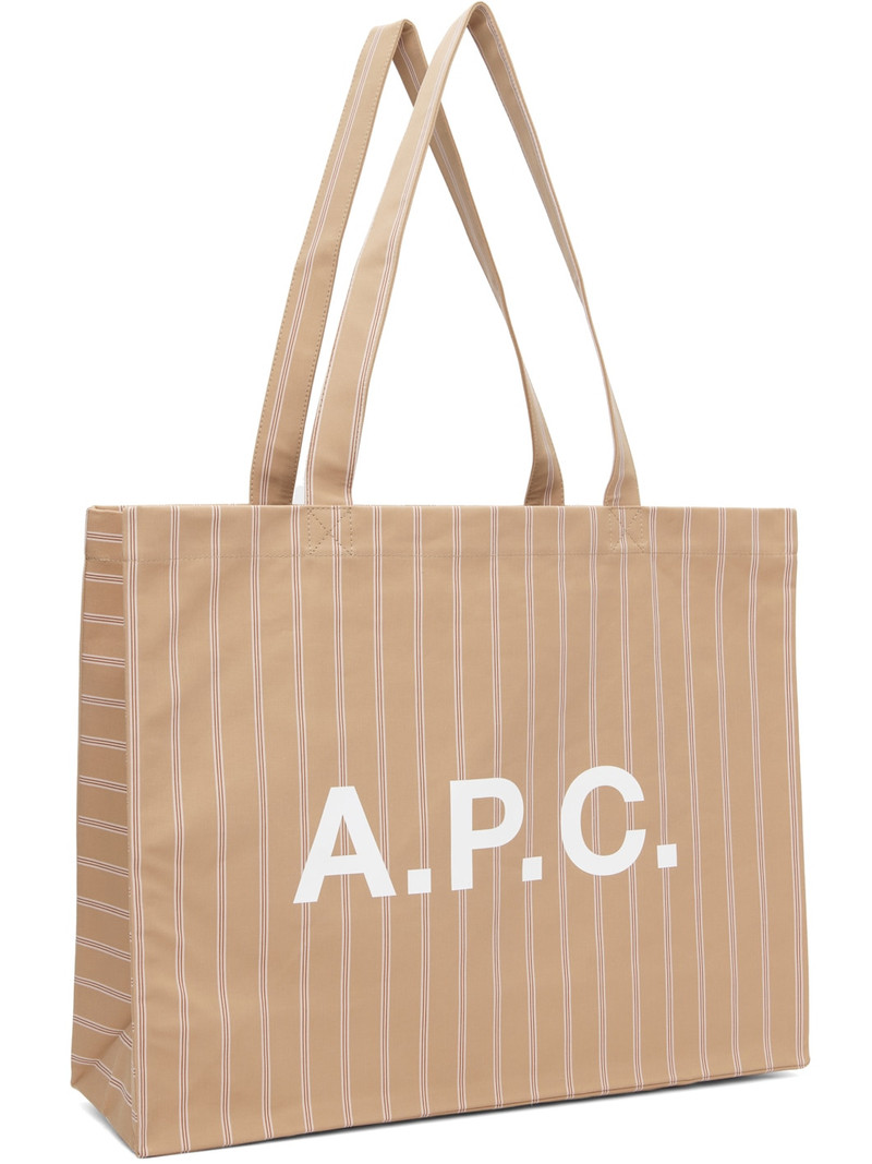 A.P.C. Beige Diane Shopping Tote outlook