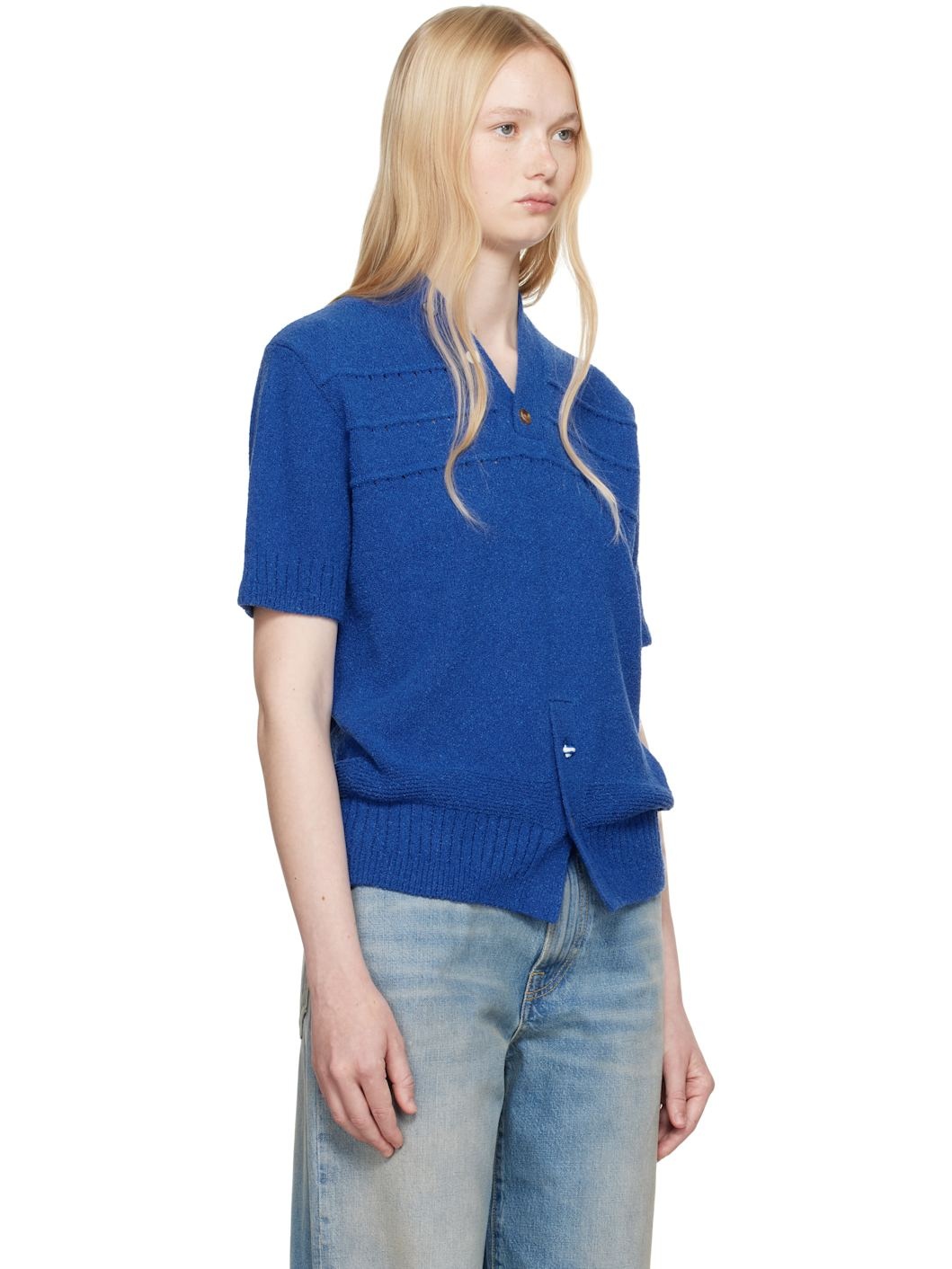 Blue Half S Pull-Over 0502 Sweater - 2