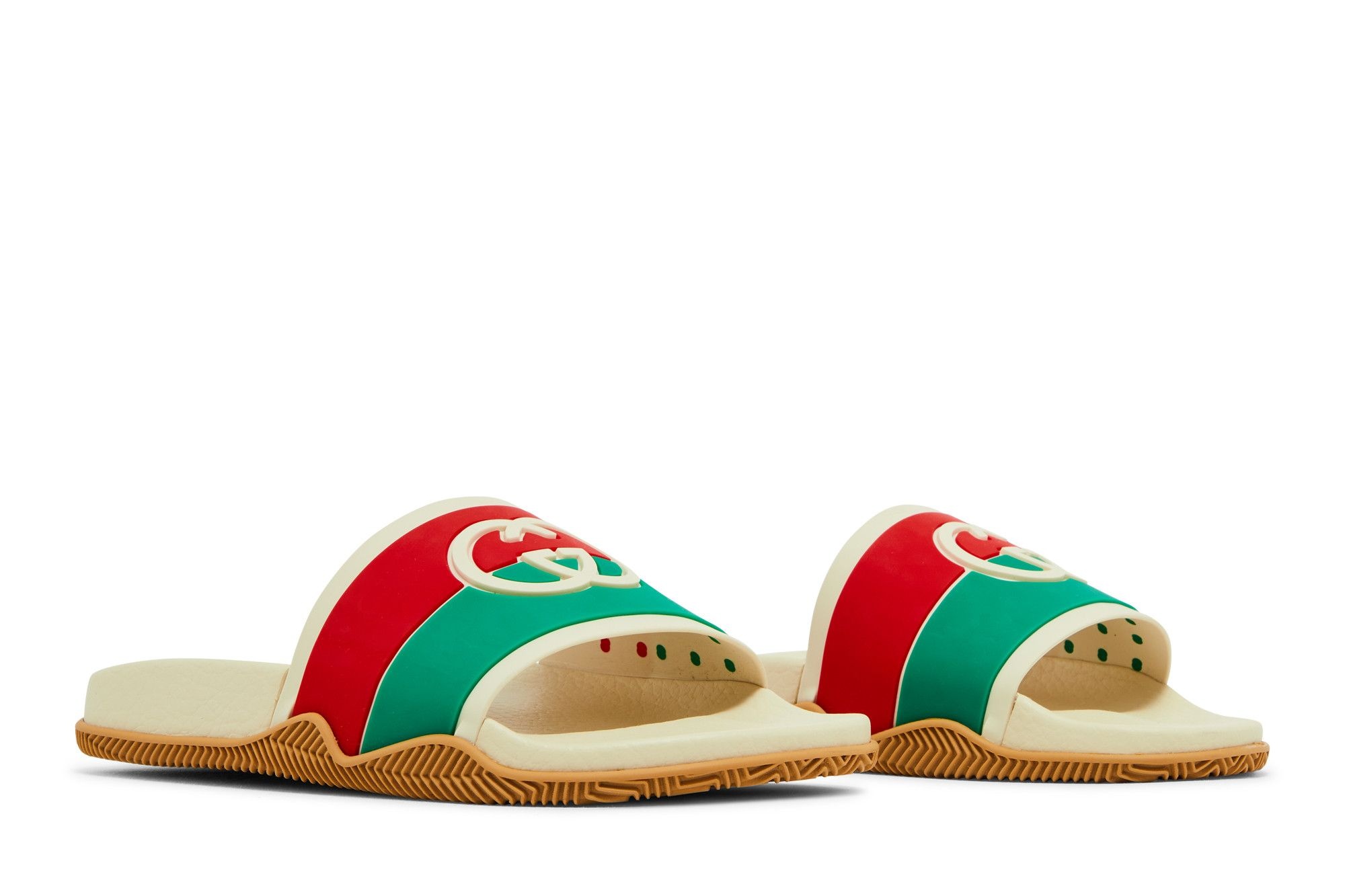 Gucci Wmns Slide 'Interlocking G - White Red Green' - 8