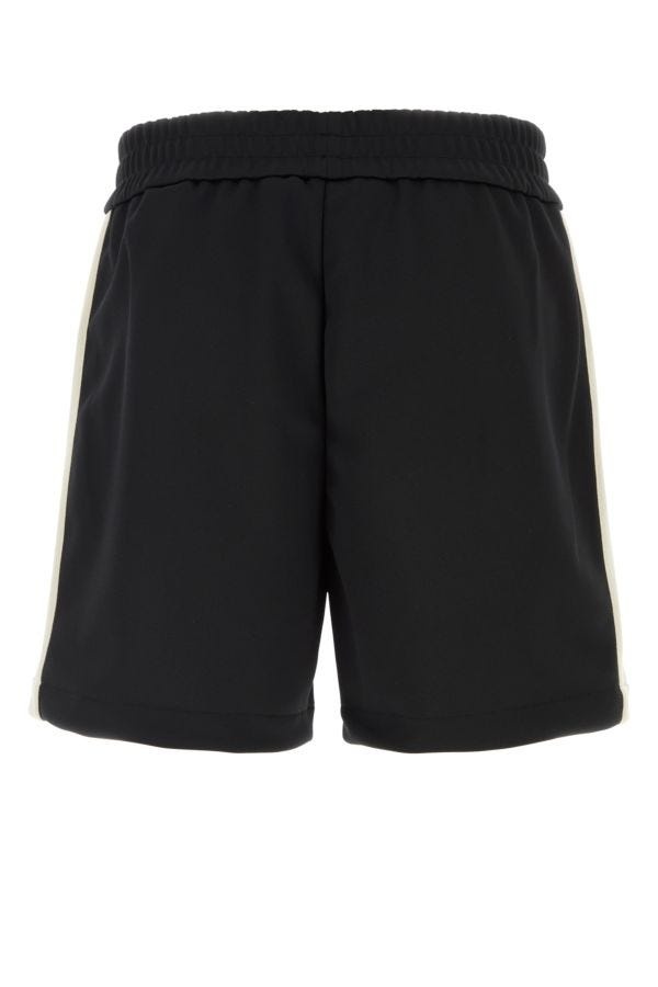 Black polyester bermuda shorts - 2