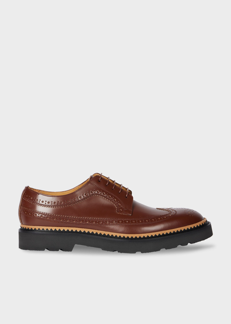 Tan Leather 'Count' Brogues 1