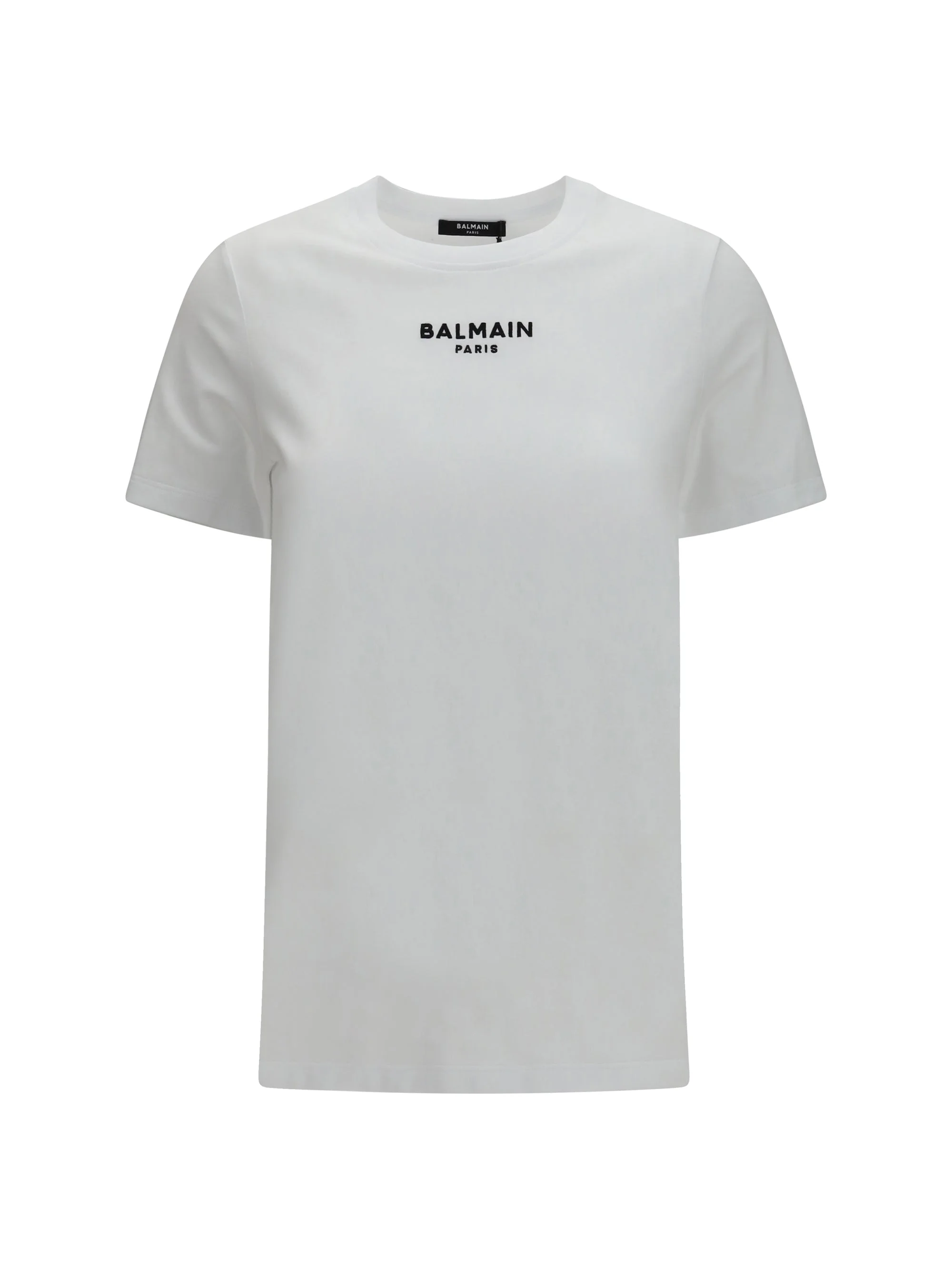 Balmain Women Balmain Paris Emb Jersey Classic T-Shirt - 1