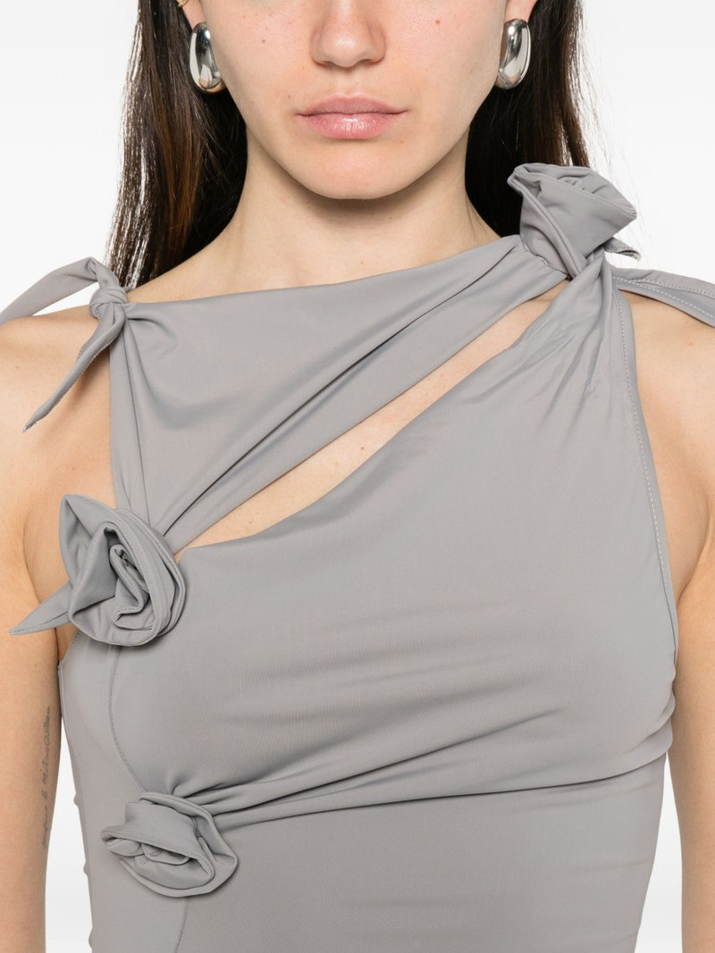 bow-detail cutout dress 5