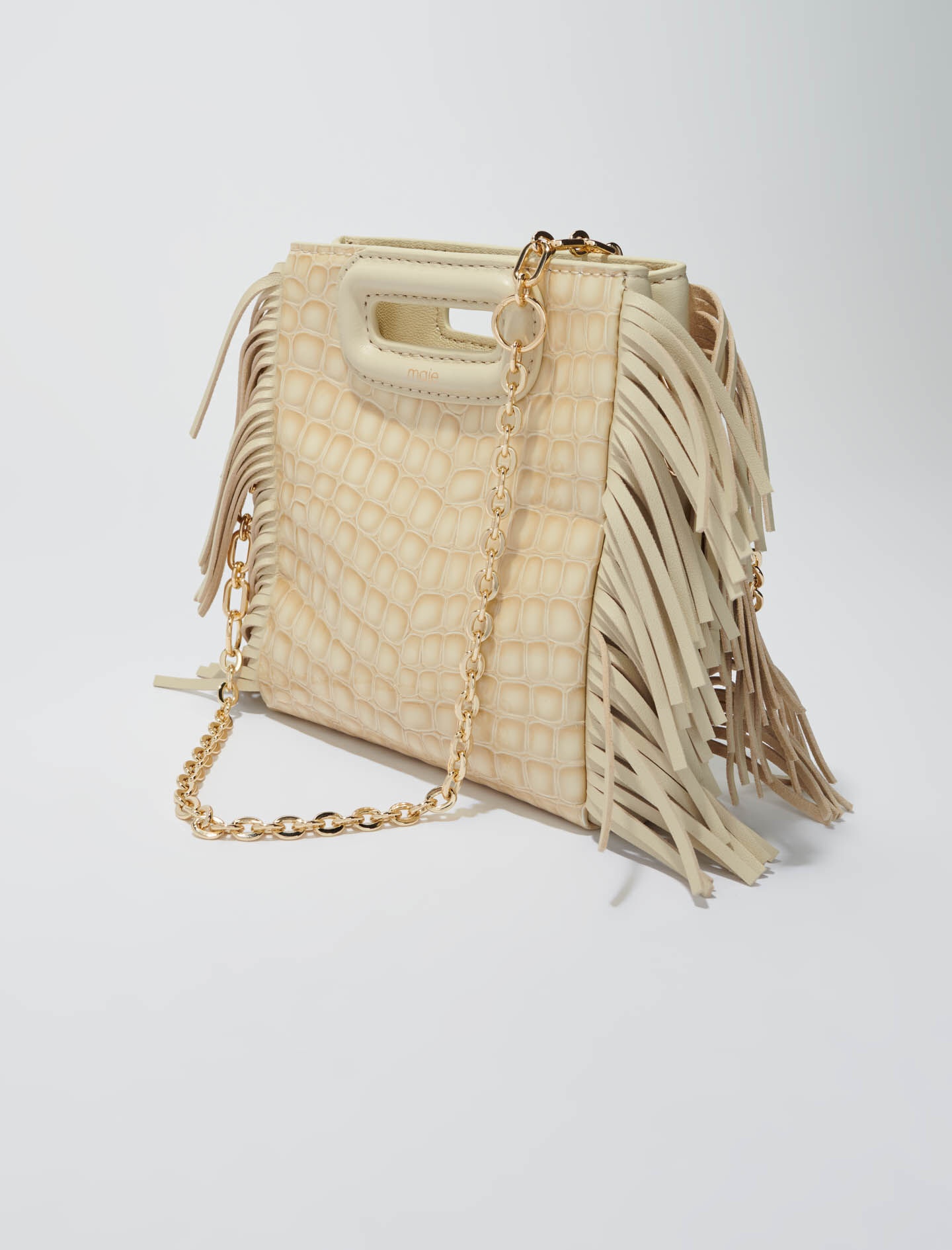 Mock croc leather mini M bag - 6