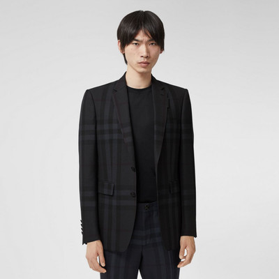 Burberry Classic Fit Check Wool Tailored Jacket outlook