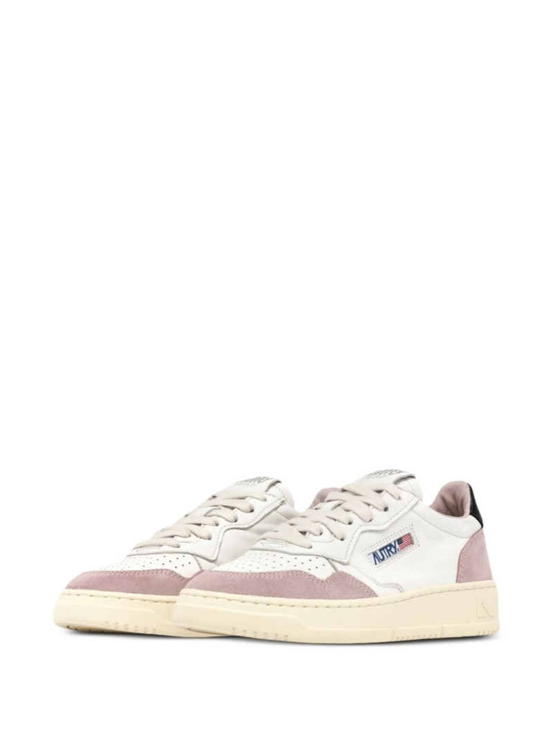 AUTRY Medalist Low "White/Powder Pink/Black" sneakers outlook