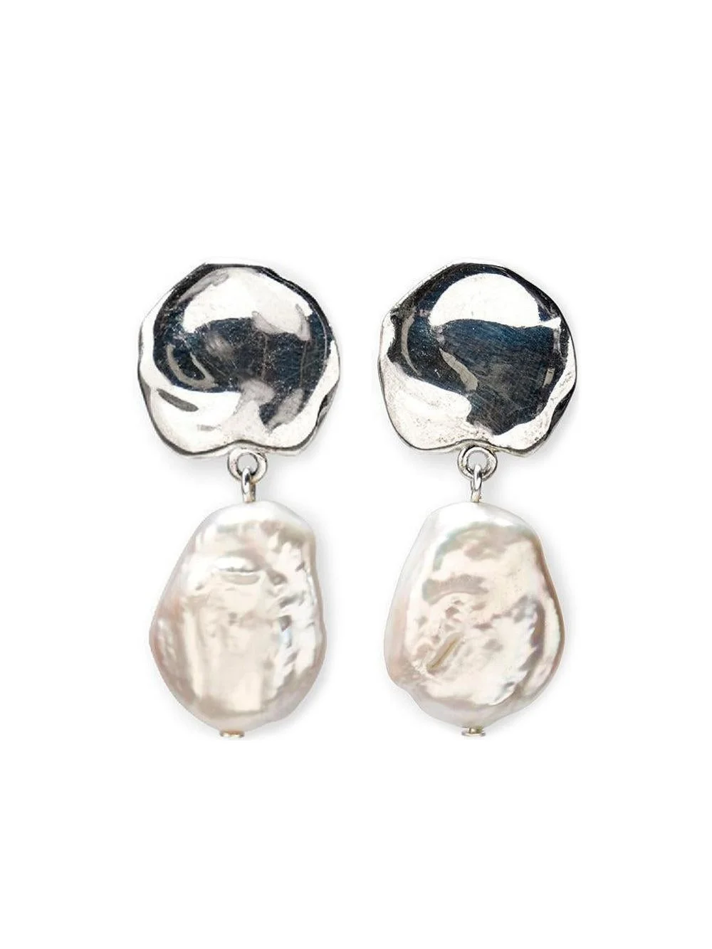 coin pearl earrings - 1