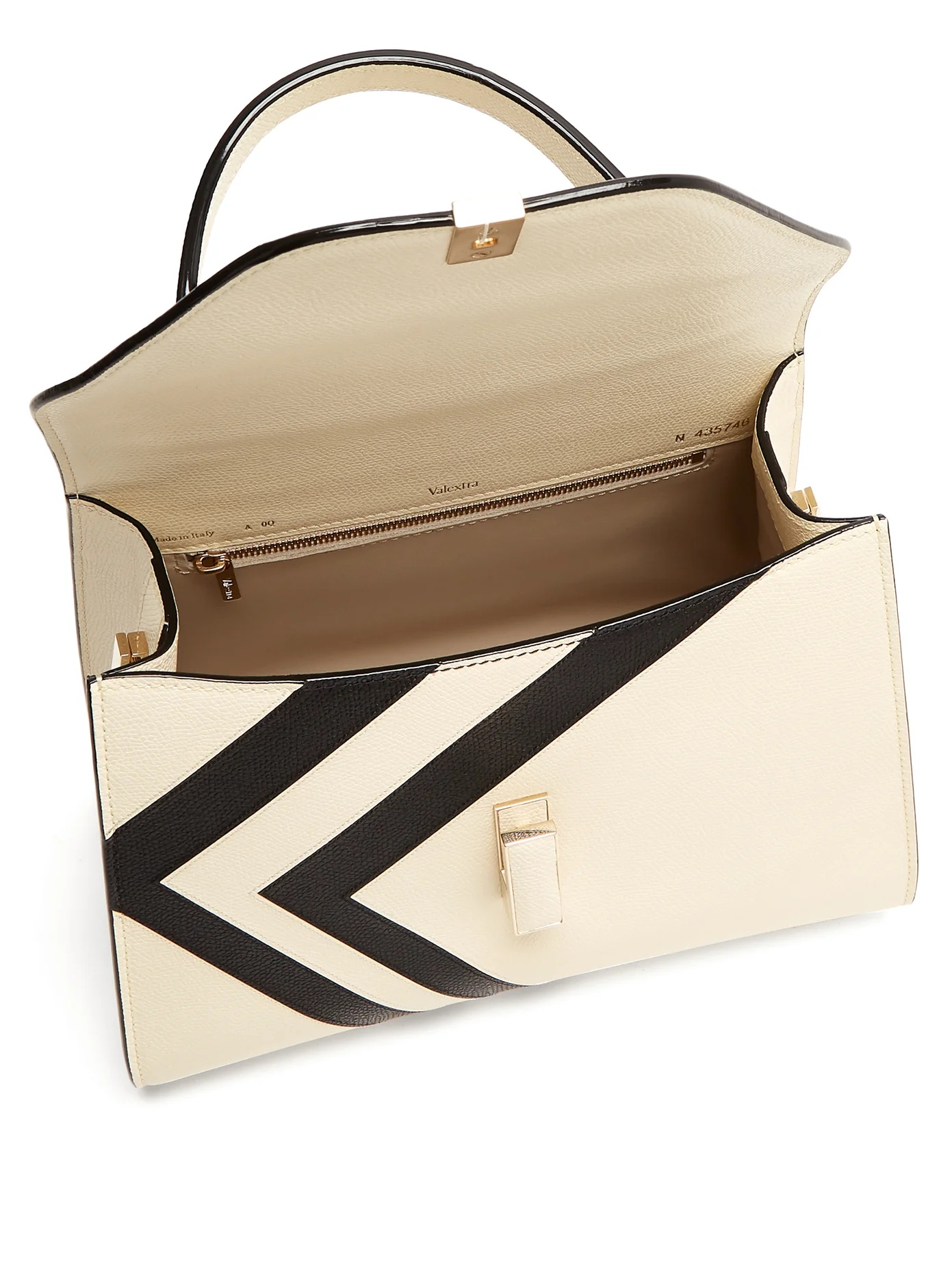 Iside medium striped grained-leather bag - 5