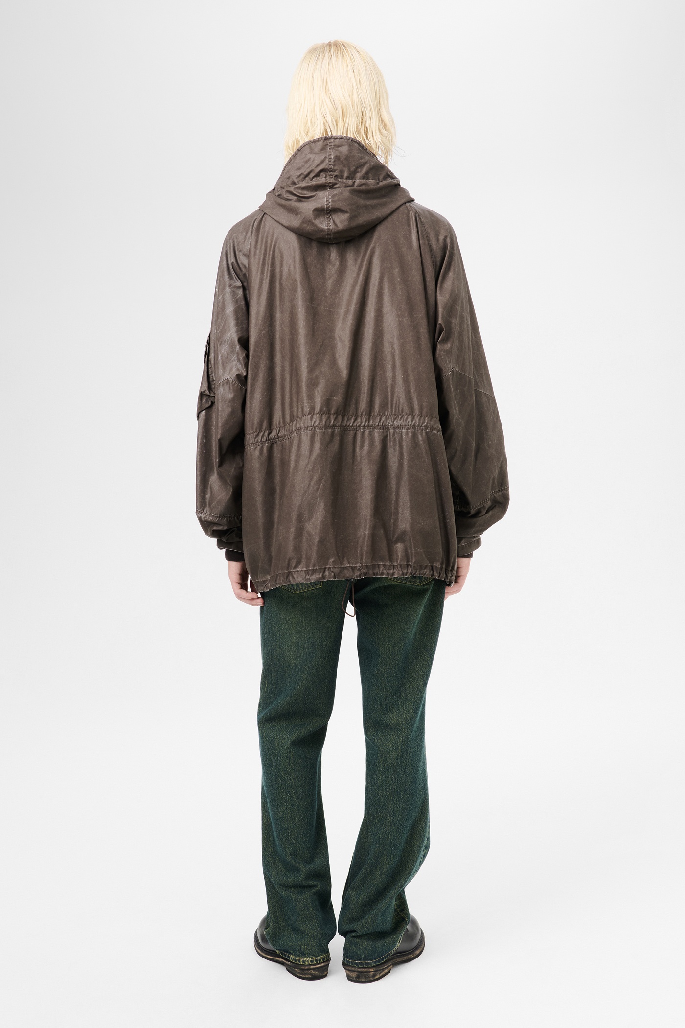Horizon Jacket Brown Wash Out Nylon - 4