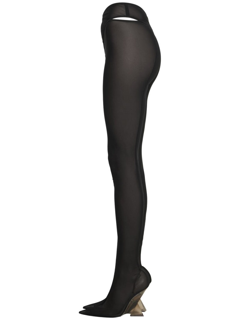 105mm Cheopissima nylon thigh high boots - 5