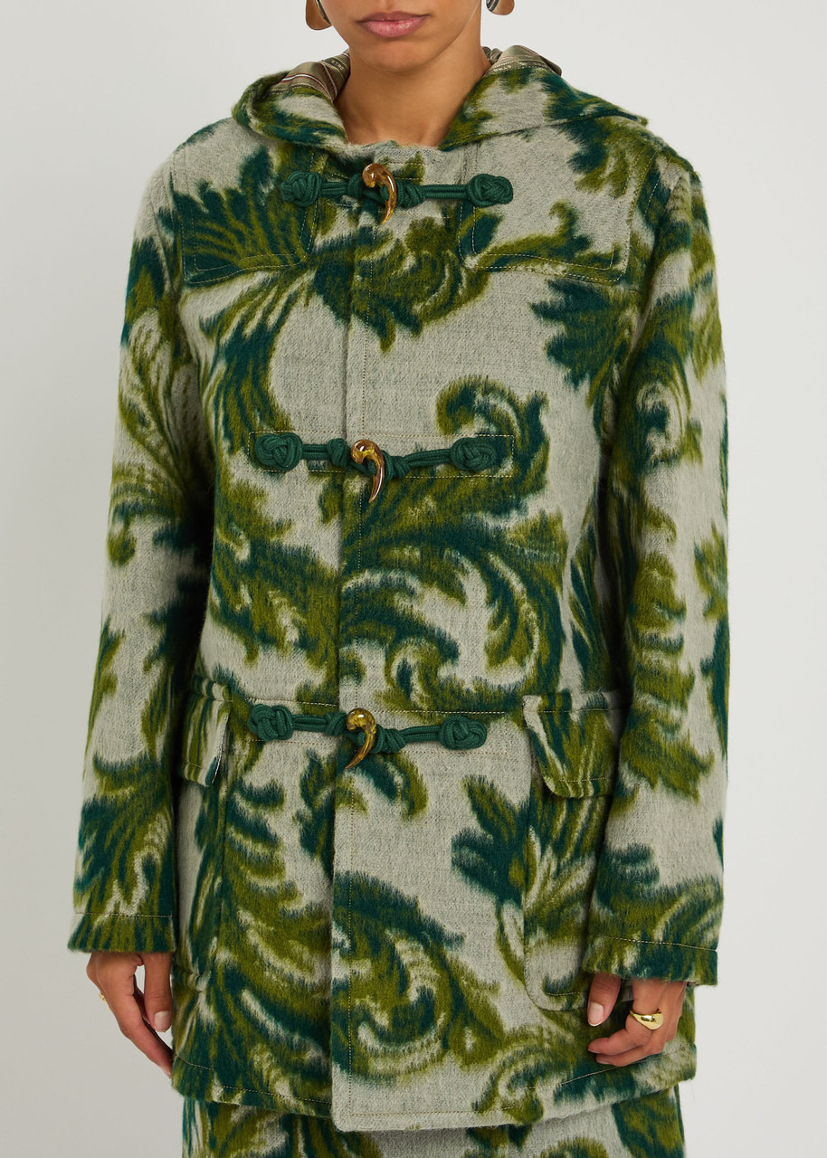 Etro Hooded Jacquard Wool-blend Jacket - 2
