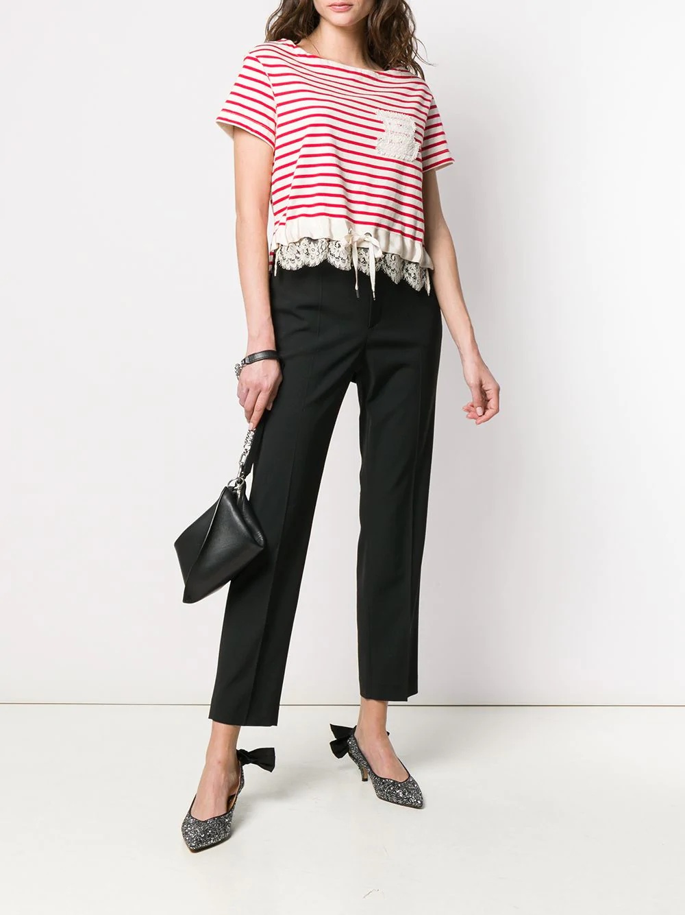 cropped-length tailored trousers - 2