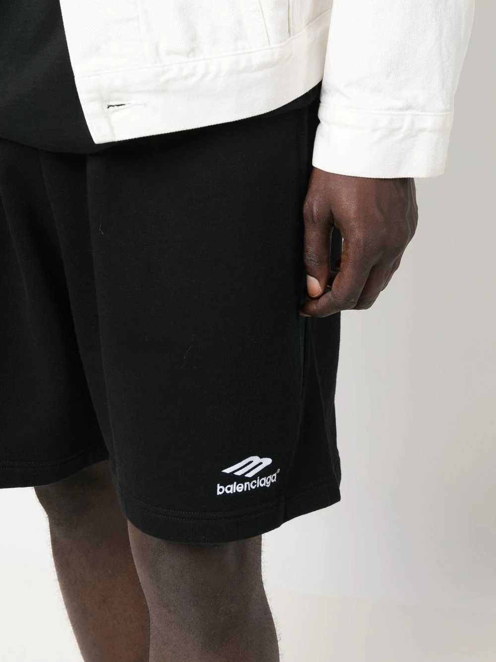 logo-embroidered track shorts - 5