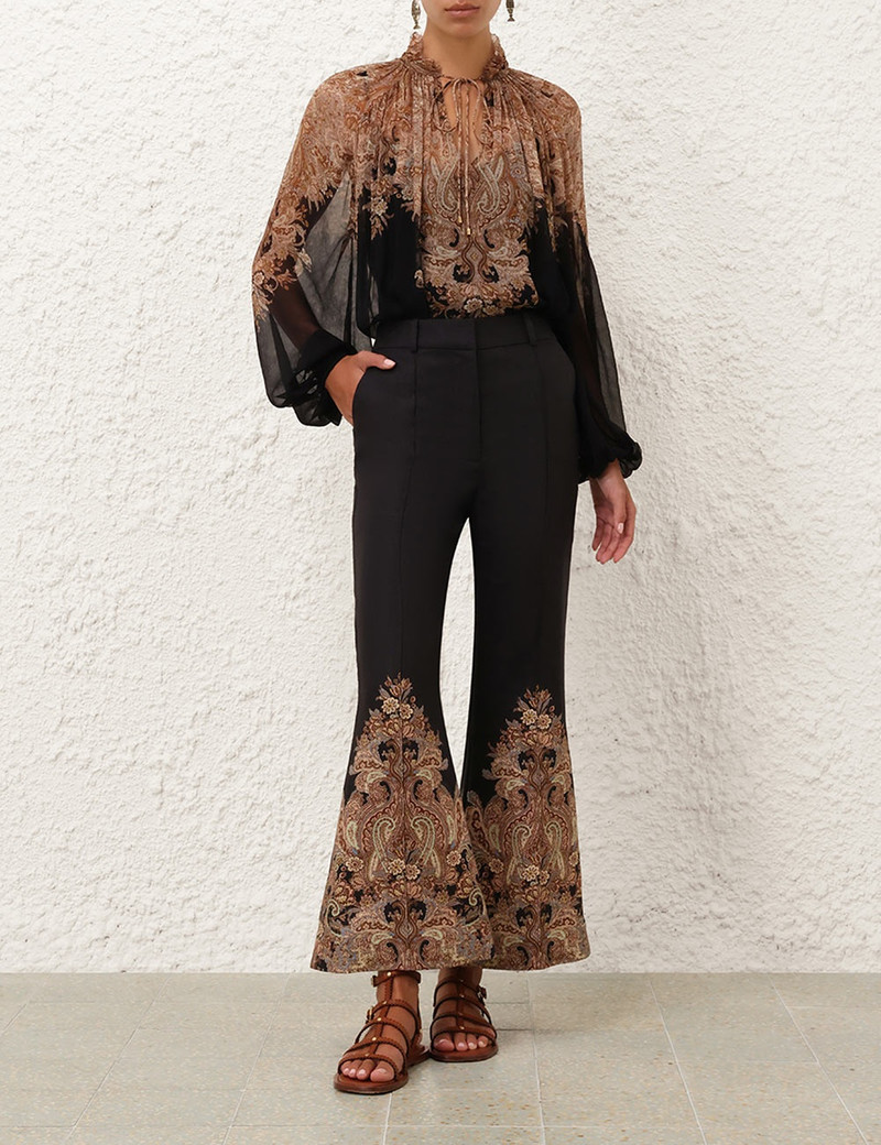 Zimmermann DAWNING CROPPED FLARE PANT outlook