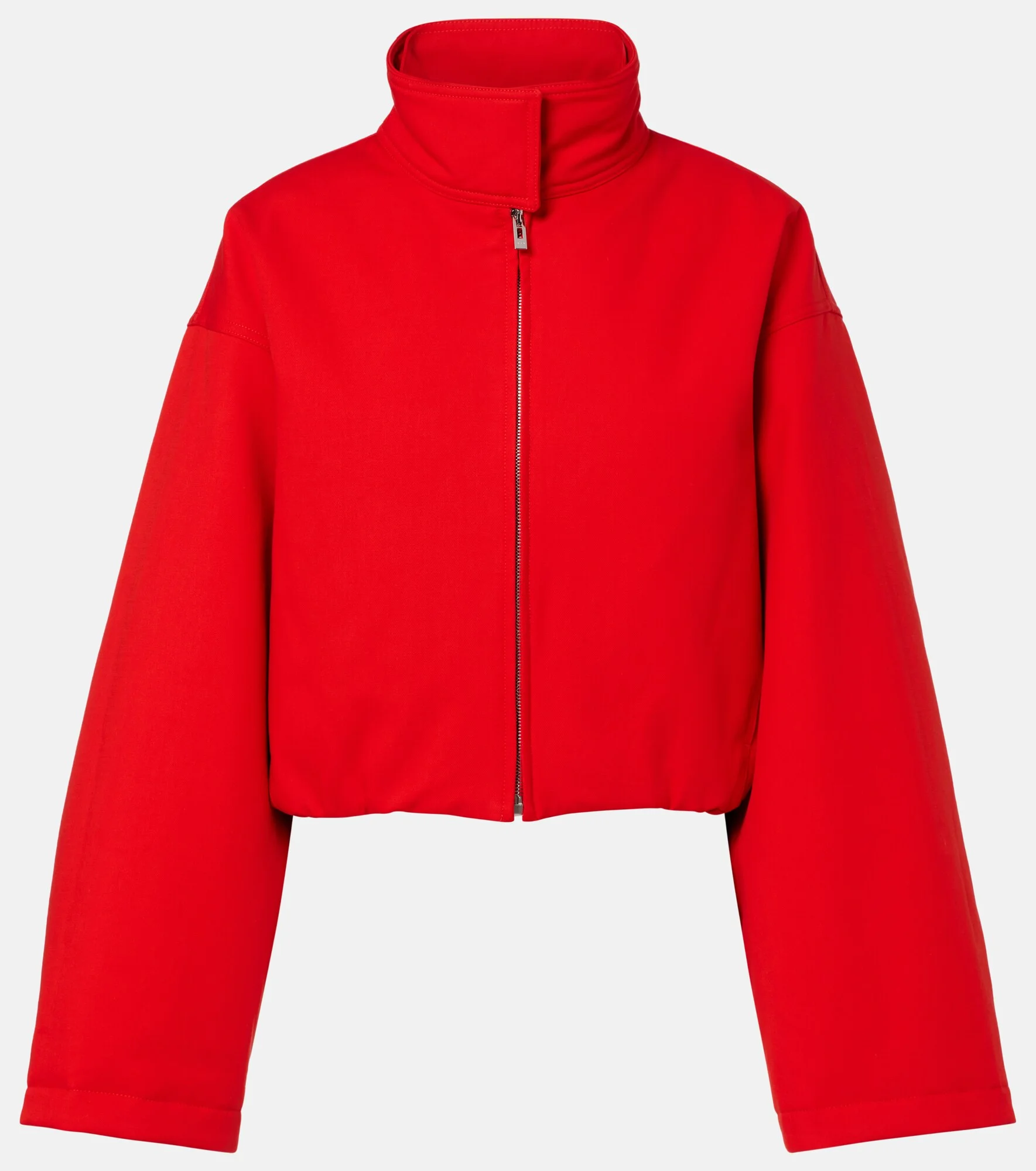 Layered cotton bomber jacket - 1
