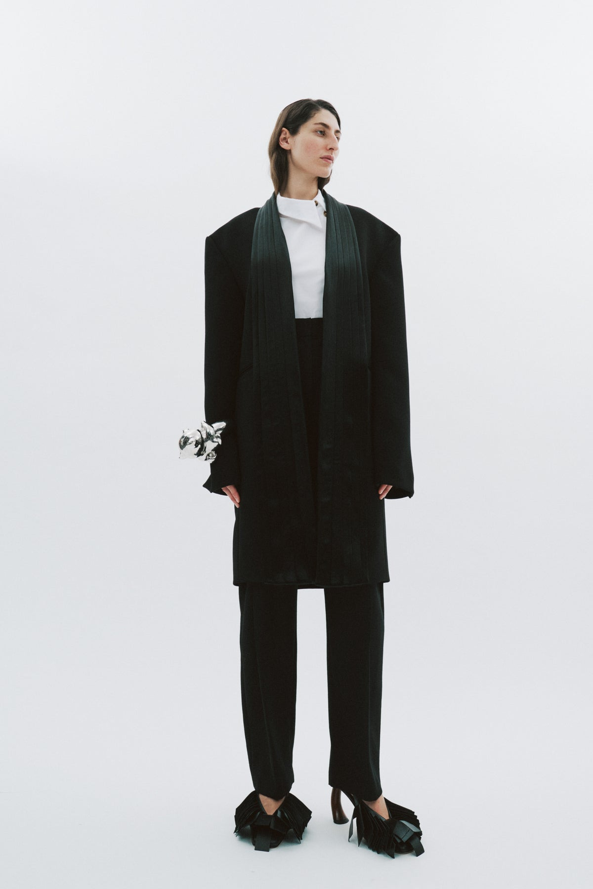CUMMERBUND COLLAR TUXEDO JACKET BLACK - 7