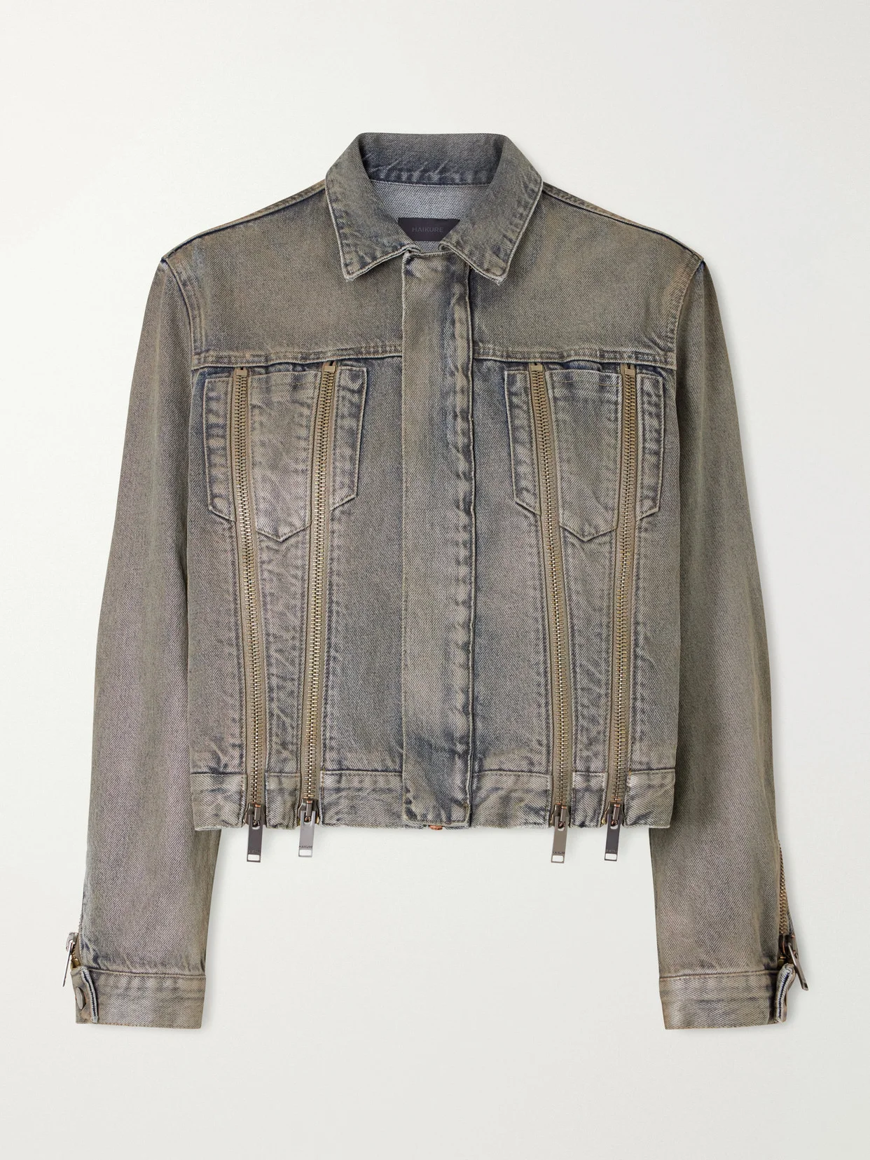 Medea Ziggy Zip-detailed Denim Jacket - 1