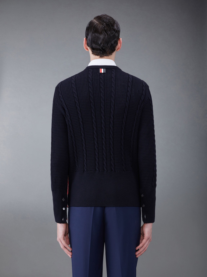 Thom Browne striped virgin wool shirt outlook