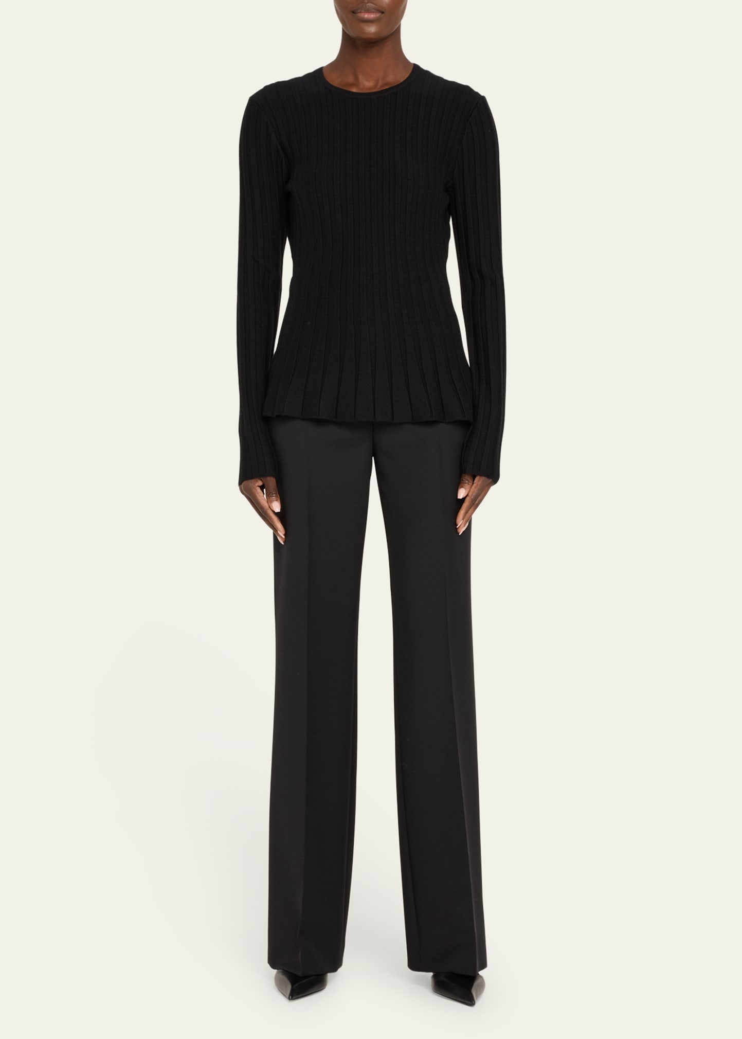 Vesta Wide-Leg Pants with Belted Detail - 2